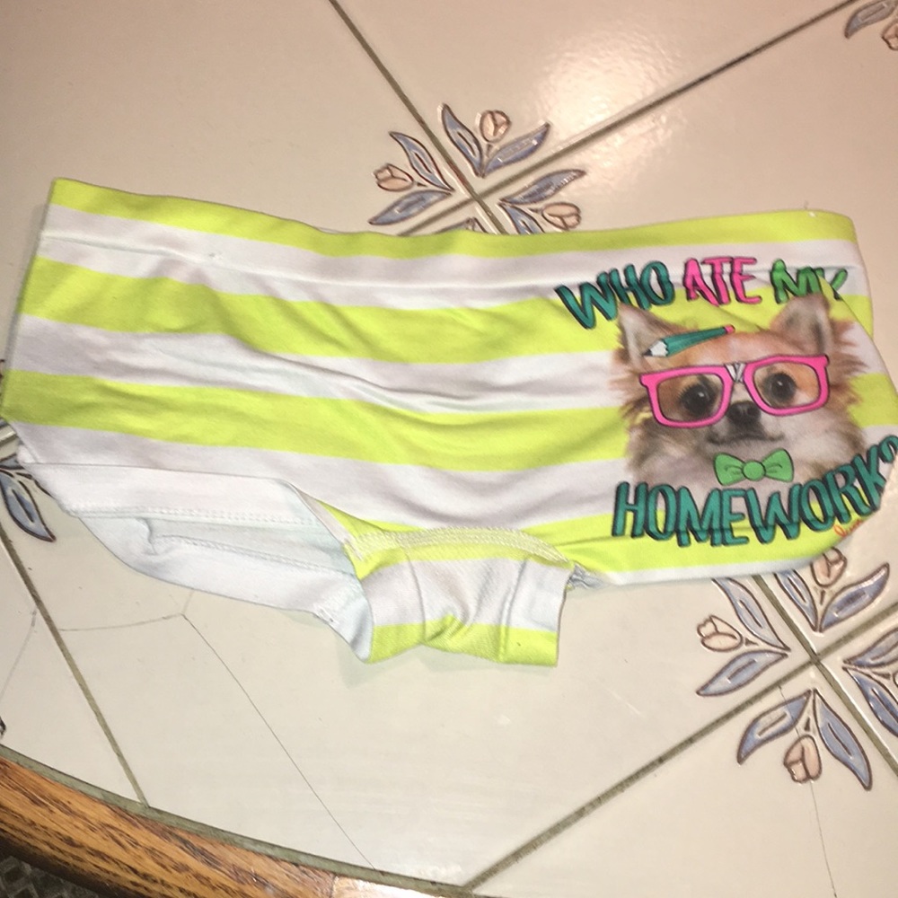 Justice underwear never worn